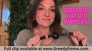 Gagged Bitch that gets Manipulated