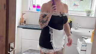 Housemaid Kirsty Brammeld Fucks Herself