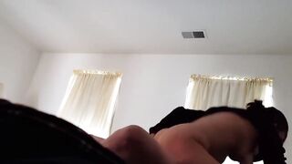 My Horny MILF Housewife Fucks Neighbors Hard Cock while his Wife and our Friends are all Downstairs