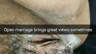 Wife in Open Marriage Brings Home Unprotected Creampie inside Pussy [cuckold Snapchat]