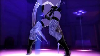 [3d MMD] Ariane Cevaille Pole Dance Breast Expansion #2 (120 FPS) by Silo9