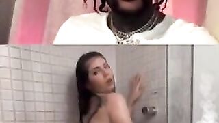 WHITE GIRL GROUPIE PUTS ON a SHOW FOR RAPPER GOLD GAD ON INSTAGRAM LIVE