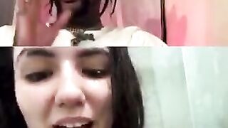 WHITE GIRL GROUPIE PUTS ON a SHOW FOR RAPPER GOLD GAD ON INSTAGRAM LIVE