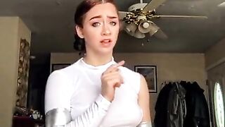 TikTok Hot Teen See through No Bra Braless Tits Nipples