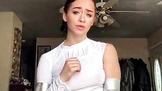 TikTok Hot Teen See through No Bra Braless Tits Nipples