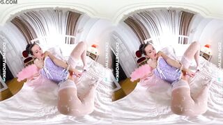 DDFNetwork VR - Sasha Rose Cosplay Masturbation in VR