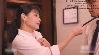 Chinese AV originals Madou Studio Sexy Boss punish employee