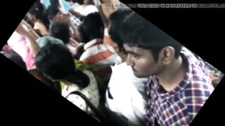 Big ass girl groped in Chennai crowded bus