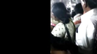 Big ass girl groped in Chennai crowded bus