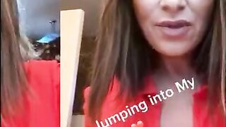 Tiktok (33) - Braless amateur flashes big boobs, seethrough