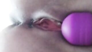 Hot Babe Sensual Play Pussy Vibrator and Intensive Orgasm