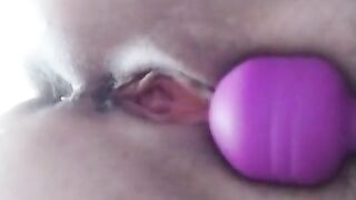 Hot Babe Sensual Play Pussy Vibrator and Intensive Orgasm