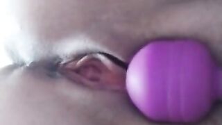 Hot Babe Sensual Play Pussy Vibrator and Intensive Orgasm