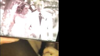 Black bull shows wedding photos while she sucks his BBC