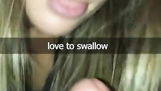 Teen Blonde Sucks and Fucks on Snapchat