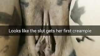 Your School-girl Girlfriend Cheats you in Gangbang at Home Party! [cuckold Snapchat Compilation]