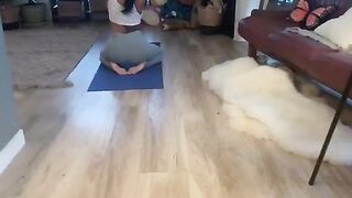 ROOMATE CAUGHT ME Spying and I Convinced her to help make me Cum - Voyeurism - Lesbian - Yoga -