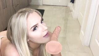 Big Ass Close up Dildo Fuck in a Shower