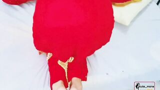 Sexy Bhabi Fuck in Red Dress, Honeymoon, Horny North Indian Fuck all Postion,trailer, Cute Mona