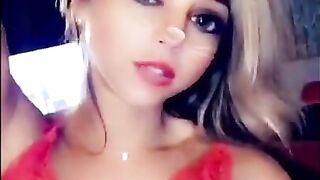 TV Reality Star Maddy Burciaga NIPSLIP Wearing a Nightie (Snapchat)