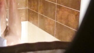 Spy my wife hairy pussy in shower