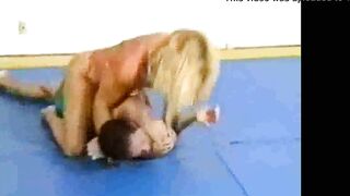 mixed wrestling with a strong fbb youtube