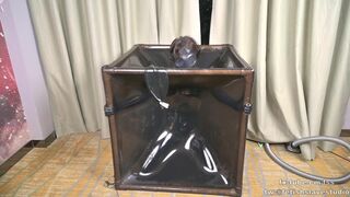 Latex vacuum box and gasmask breath contral