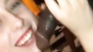 HORNY SNAPCHAT FRIENDS GANGBANG PARTY TWO GIRLS SHARING TWO BIG COCKS