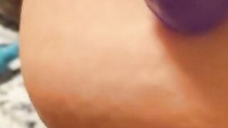 Close-up POV Dildo Fuck: Loud and Messy