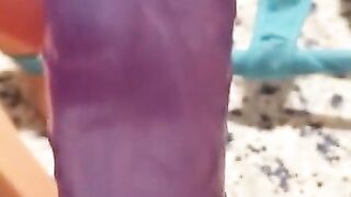 Close-up POV Dildo Fuck: Loud and Messy