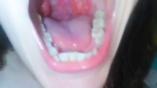 An Onlyfans Fan Requested Wet Sloppy Spitty Spit Saliva Play Pink Mouth Pics so I also made a Video