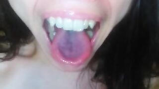 An Onlyfans Fan Requested Wet Sloppy Spitty Spit Saliva Play Pink Mouth Pics so I also made a Video