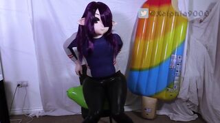 Xelphie Green Balloon Lapdance