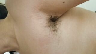 Hot Japanese with Hairy Pits gives Slutty Blowjob