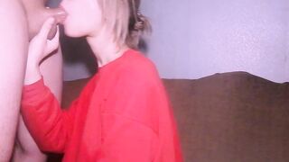 Hot Schoolgirl Creampied in Mouth after School.