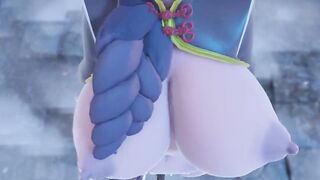 Mmd Unholy Big Tits want to Fuck him Hard