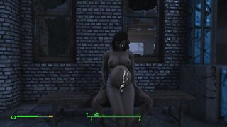 Ghoul got Pregnant. Half-zombie Gently Fuck a Woman from behind | Fallout 4 Sex