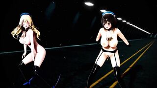 Mmd KanColle Kaohsiung and Atago will make all Man Cum 3D Animation