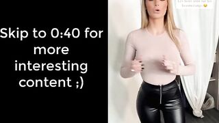 Mmjhottie (influencer) leather leggings try on haul fitgirl