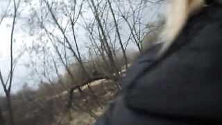 My SLUT 6 Fucking the Slut in the woods, she licks ass