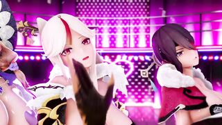 [genshin MMD] Genshin Prostitution Comfort Women Good Night Kiss Version 1