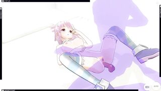 3D HENTAI Creampie Neptunia in the Ass