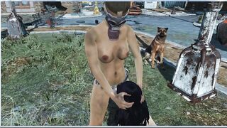 Fallout 4 | Dog Watches Sex with Interest | Porn Games