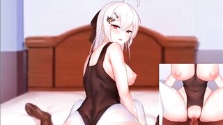 Anime Girl Serves her Man. (Hentai)