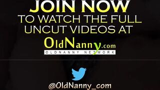 OLDNANNY Two super hot matures fucking hard with lonely man