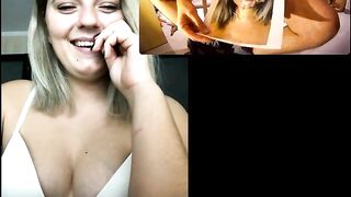 Cumtribute live on skype for Erika