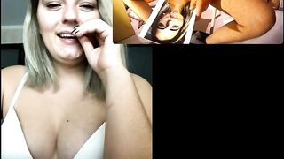 Cumtribute live on skype for Erika