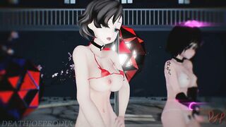 MMD R18 Mitsu and Kaat - Good Night Kiss 1100