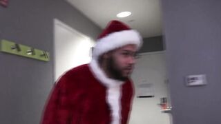 18 Year old Slut Gets Tricking into Fucking Santa the Night before Christmas