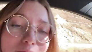 SEXY SQUIRT & CUM IN PUBLIC CAR with STRANGER - KALI LOVER